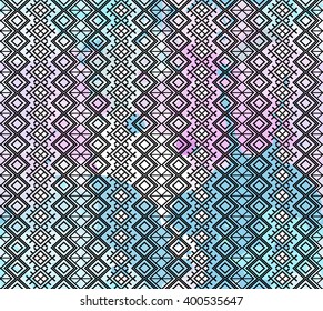 national vector ornament of the peoples  North. Tribal seamless pattern for fabric, paper or the web. Tibal watercolor background with triangles