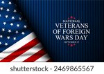 National Veterans Of Foreign Wars Day Background Vector Illustration 