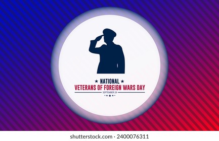 National Veterans Of Foreign Wars Day Background Vector Illustration 