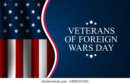 National Veterans Of Foreign Wars Day Background Vector Illustration 