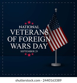 National Veterans Of Foreign Wars Day Background Vector Illustration 