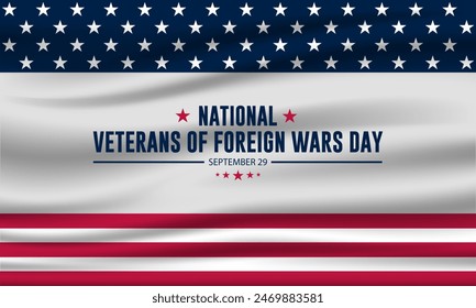 National Veterans Of Foreign Wars Day Background Vector Illustration 