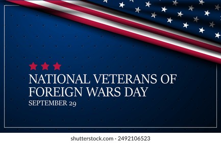 National Veterans Of Foreign Wars Day Background Vector Illustration 