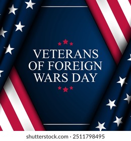 National Veterans Of Foreign Wars Day Background Vector Illustration 