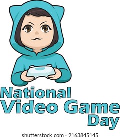 National Video Game Day-Vektorgrafik