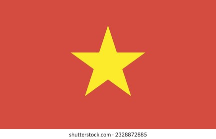 National Vietnam flag, official colors, and proportions. Vector illustration. EPS 10 Vector. 