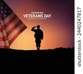 National Vietnam War Veterans Day concept vector banner, poster, social media post etc. 