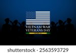 National Vietnam War Veterans Day design background illustration