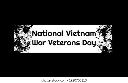 National Vietnam War Veterans Day. Suitable for greeting card poster and banner