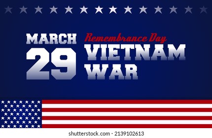 National Vietnam war veterans day vector illustration. Suitable for Poster, Banners, background and greeting card.