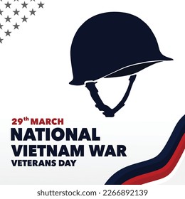 National Vietnam War Veterans Day, perfect for office, company, school, social media, advertising, printing and more