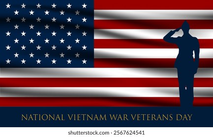 National Vietnam War Veterans Day design background illustration