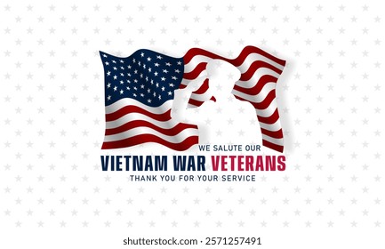 National Vietnam War Veterans Day design background illustration