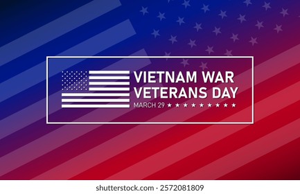 National Vietnam War Veterans Day design background illustration