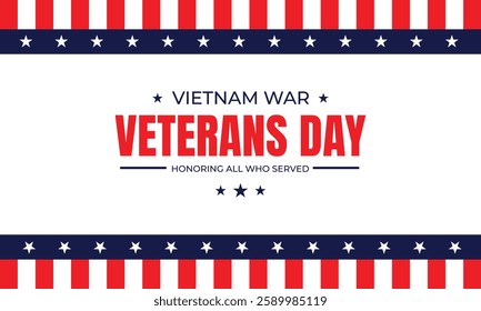 National Vietnam War Veterans Day with Soldiers and Flags