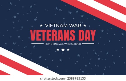 National Vietnam War Veterans Day with Soldiers and Flags