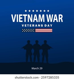 National Vietnam War Veterans Day design background