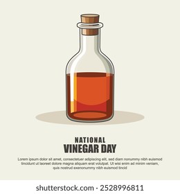 Fondo del Día Nacional del Vinagre. Ilustración vectorial.