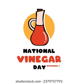 National Vinegar Day. November 1. Eps 10.