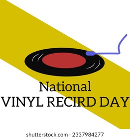 Nationalfeiertag der Vinyl-Aufnahme am 12. August auf weißem Hintergrund