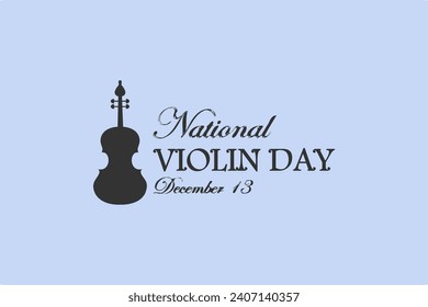National Violin Day. Violin music background vector.