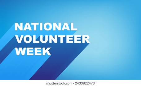 National Volunteer Week greeting banner. IVD awareness concept. International Volunteer Day.	