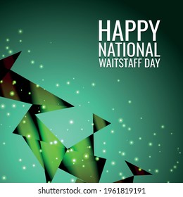 National Waitstaff Day. Geometric design suitable for greeting card poster and banner svg