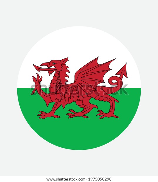 National Wales\
flag, official colors and proportion correctly. National Wales\
flag. Vector illustration. EPS10. Wales flag vector icon, simple,\
flat design for web or mobile\
app.