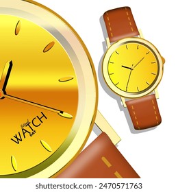 National Watch Day event banner. Gold watch with bold text on white background to celebrate on June 19th