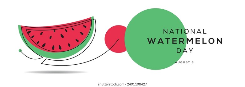 National Watermelon Day, held on 3 August.
