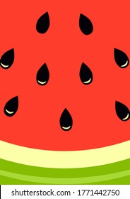 National Watermelon Day. Vector banner with summer fruits and design elements.