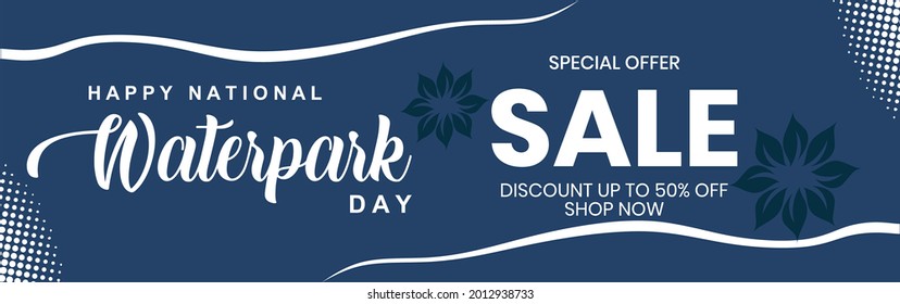 National Waterpark Day Sale special offer banner for business