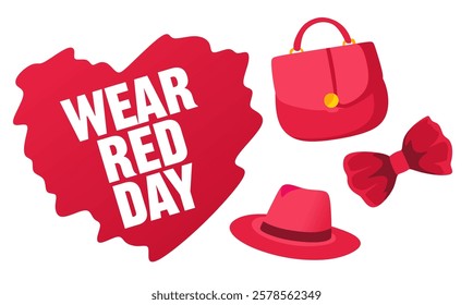 national wear red day with red clothes