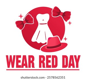 national wear red day with red clothes