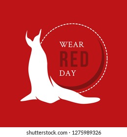 National Wear Red Day Illustration