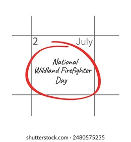 National Wildland Firefighter Day, calendar date.