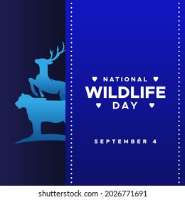 National Wildlife Day Design Illustration