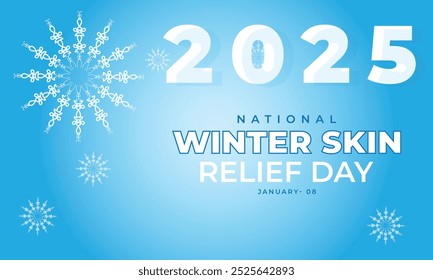 National Winter skin relief day. background, banner, card, poster, template. Vector illustration.