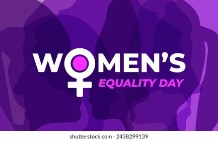 National Women's Equality Day August 26 Background Vector Illustration