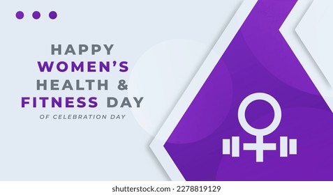 National Women's Health and Fitness Day Celebration Vector Design Illustration for Background, Poster, Banner, Advertising, Greeting Card