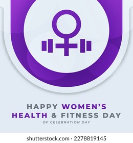 National Women's Health and Fitness Day Celebration Vector Design Illustration for Background, Poster, Banner, Advertising, Greeting Card