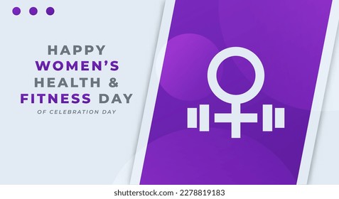 National Women's Health and Fitness Day Celebration Vector Design Illustration for Background, Poster, Banner, Advertising, Greeting Card