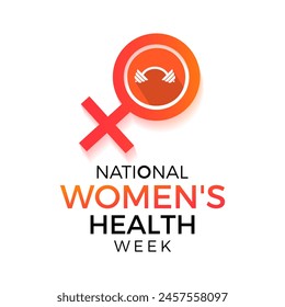 National Women's Health Week health awareness vector illustration. Disease prevention vector template for banner, card, background.
