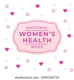 National Womens Health Week design template. women vector design. woman image. vector eps 10. flat design.