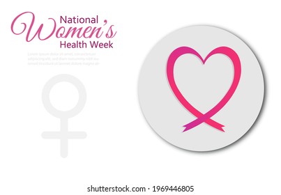 National Women's Health Week ,Vector Illustration.