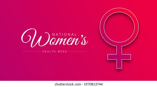 National Women's Health Week Vector Illustration.