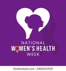 National Women's Health Week vector illustrations