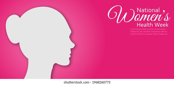 National Women's Health Week,Vector Illustration.