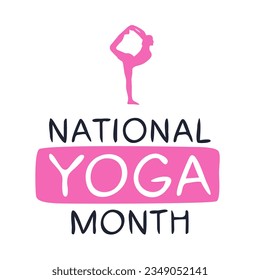 National Yoga Month, held on September.