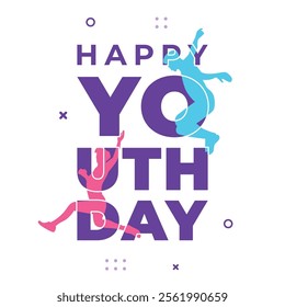 National Youth Day Design Illustration Colorful